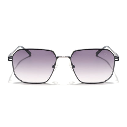 Voyage Select Square Sunglasses (Grey & Pink Lens | Black Frame - SLMG6309)