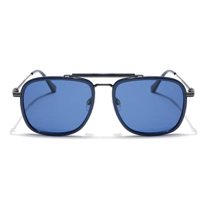 Voyage Select Wayfarer Sunglasses (Blue Lens | Navy Blue & Grey Frame - SLPMG6257)
