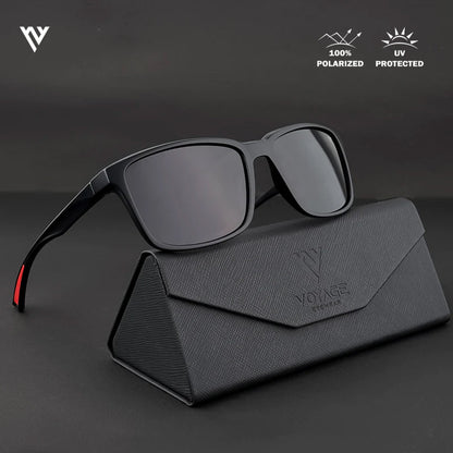 Terra | Wayfarer Matt Black Polarized Wayfarer Sunglasses - PMG3963