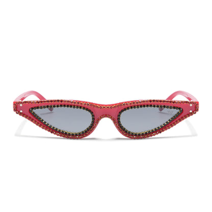 Black & Red Cateye Sunglasses - MG4369