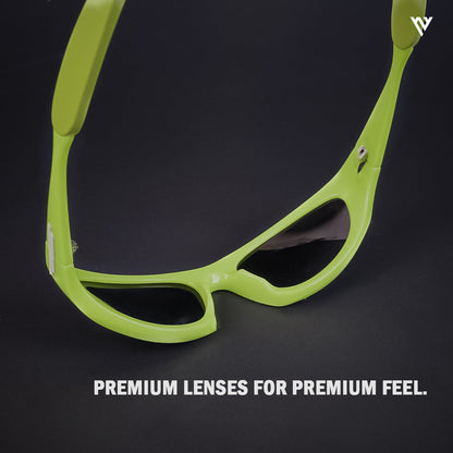 Echelon | Black Polarized Wrap Around Sunglasses - PMG4019