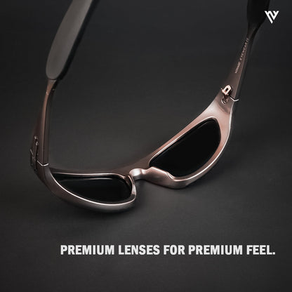 Echelon | Copper & Black Polarized Wrap Around Sunglasses - PMG4021