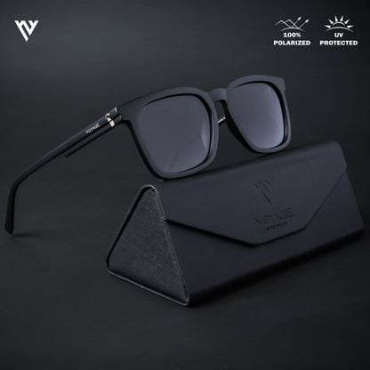Purple & Clear Polarized Wayfarer Sunglasses - PMG4570