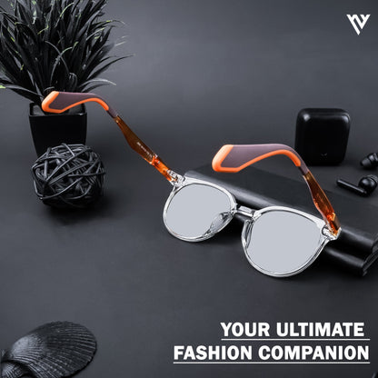 Active Transparent Polarized Round Sunglasses - PMG4471