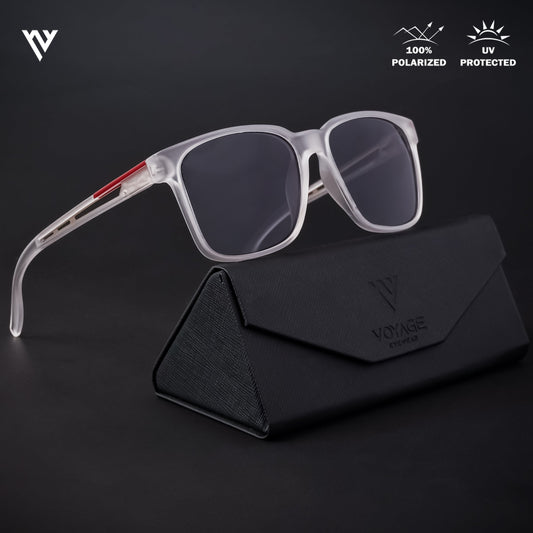 Transparent Polarized Wayfarer Sunglasses - PMG4488