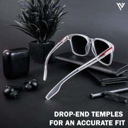 Transparent Polarized Wayfarer Sunglasses - PMG4488