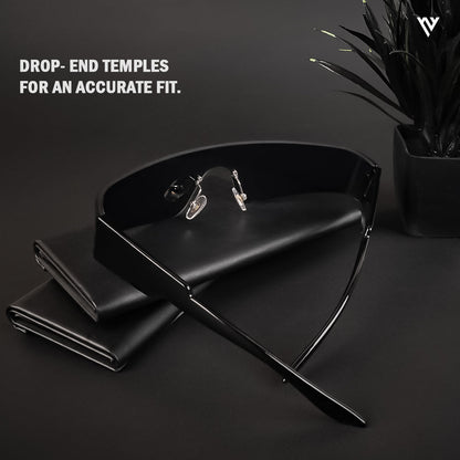 Xylar | Black Polarized Wrap Around Sunglasses - PMG4022