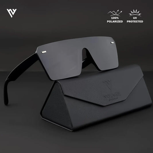 illume | Matte Black Polarized Wayfarer Sunglasses - PMG3972