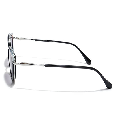 Voyage Select Cateye Sunglasses (Grey & Clear Lens | Black & Silver Frame - SLMG6101)