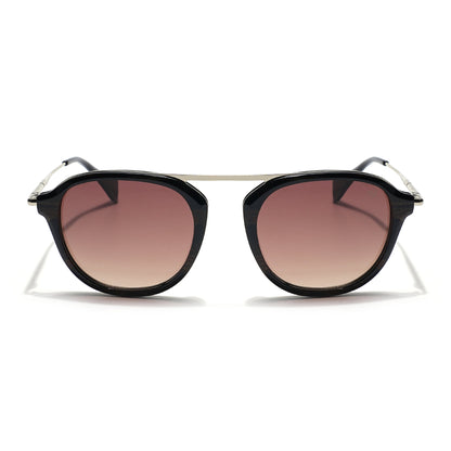 Voyage Select Wayfarer Sunglasses (Brown & Clear Lens | Black & Brown Frame - SLMG6117)