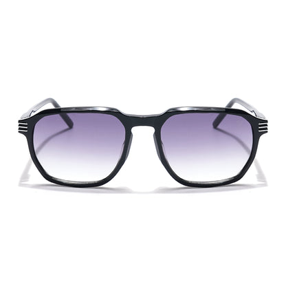 Voyage Select Square Sunglasses (Grey & Clear Lens | Black Frame - SLMG6121)