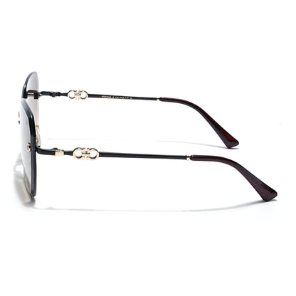 Oversize Sunglasses (Olive Lens | Rimless Frame - MG6023)