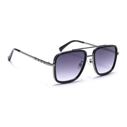 Alpha | Grey Wayfarer Sunglasses | Olive Lens - MG6735