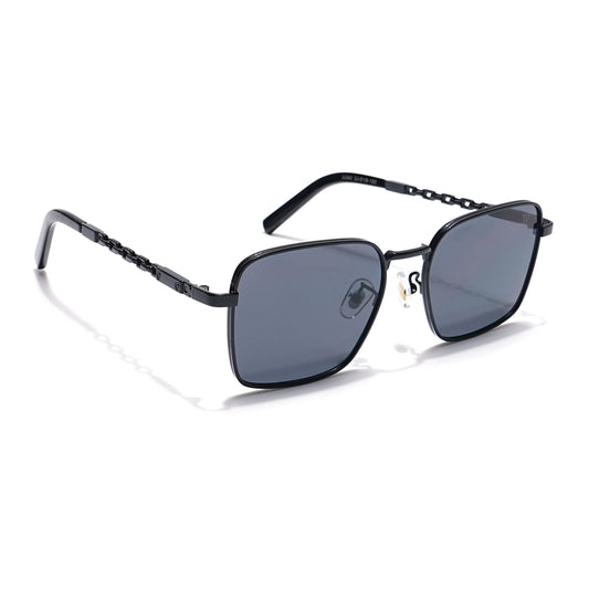 Square Sunglasses (Black Lens | Black Frame - MG6009)