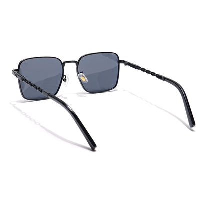 Square Sunglasses (Black Lens | Black Frame - MG6009)