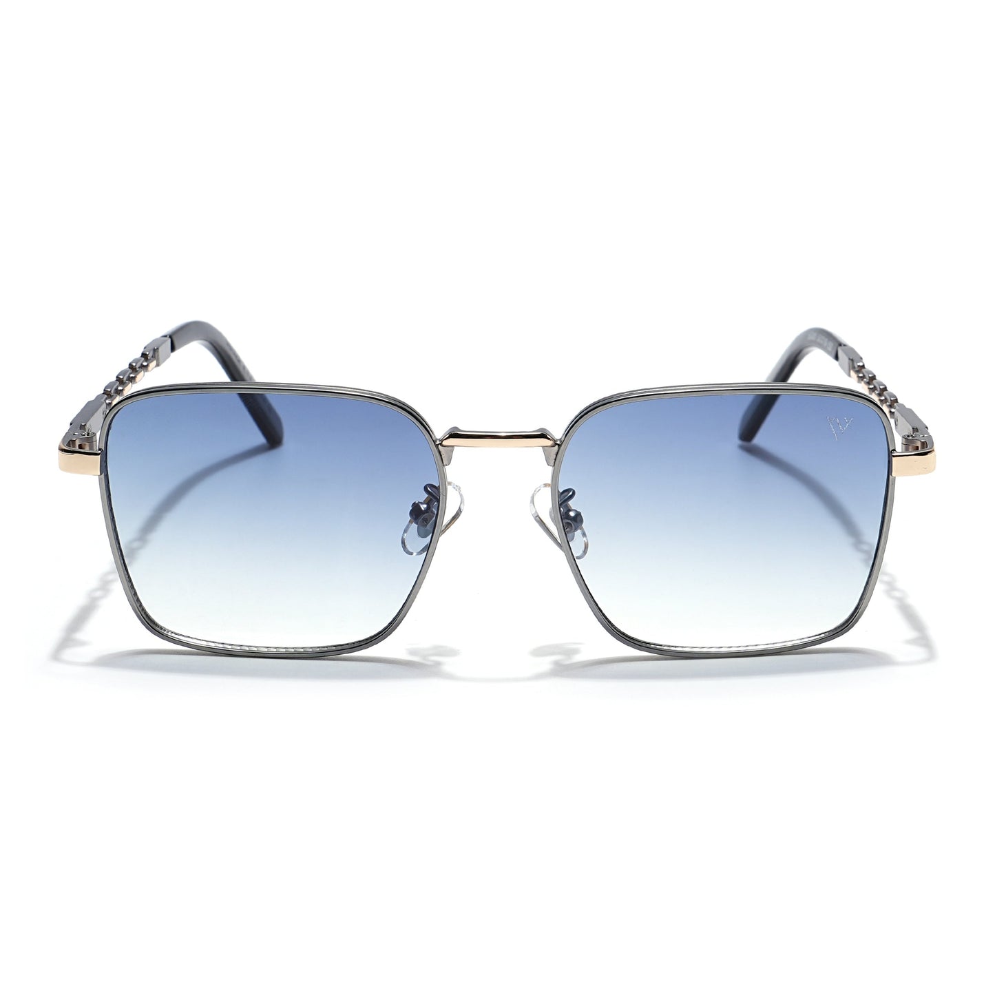 Square Sunglasses (Grey & Clear Lens | Silver Frame - MG6010)