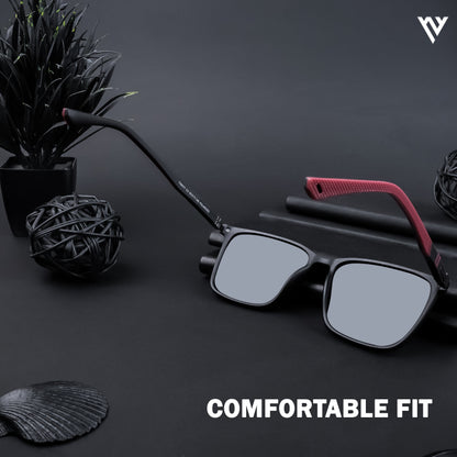Matt Black Polarized Wayfarer Sunglasses - PMG4486