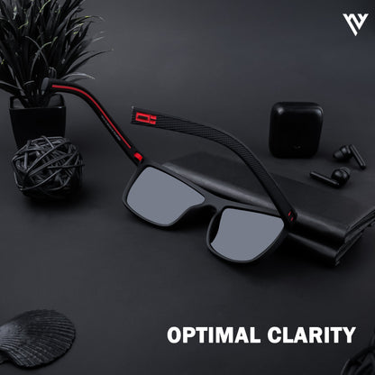 Black Polarized Wayfarer Sunglasses - PMG4293