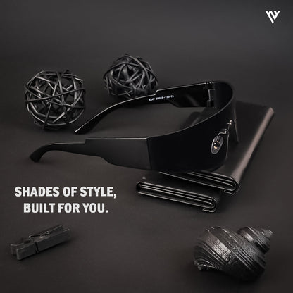 Xylar | Black Polarized Wrap Around Sunglasses - PMG4022