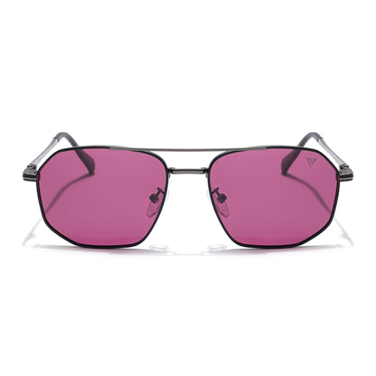 Voyage Select Wayfarer Sunglasses (Maroon Lens | Black Frame - SLPMG6292)