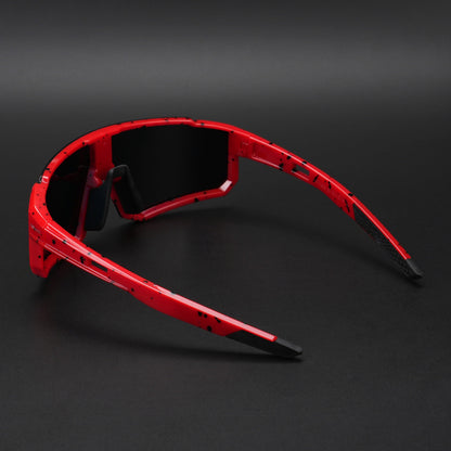 Drift Polarized Sunglasses (Multicolor Lens | Red Frame - PMG5598)