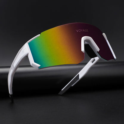 Drift Polarized Sunglasses (Multicolor Lens | White Frame - PMG5599)