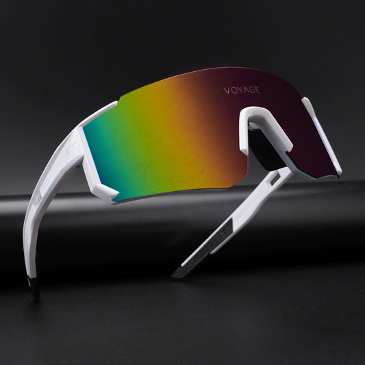 Drift Polarized Sunglasses (Multicolor Lens | White Frame - PMG5599)