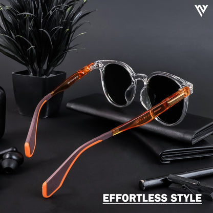 Active Transparent Polarized Round Sunglasses - PMG4471
