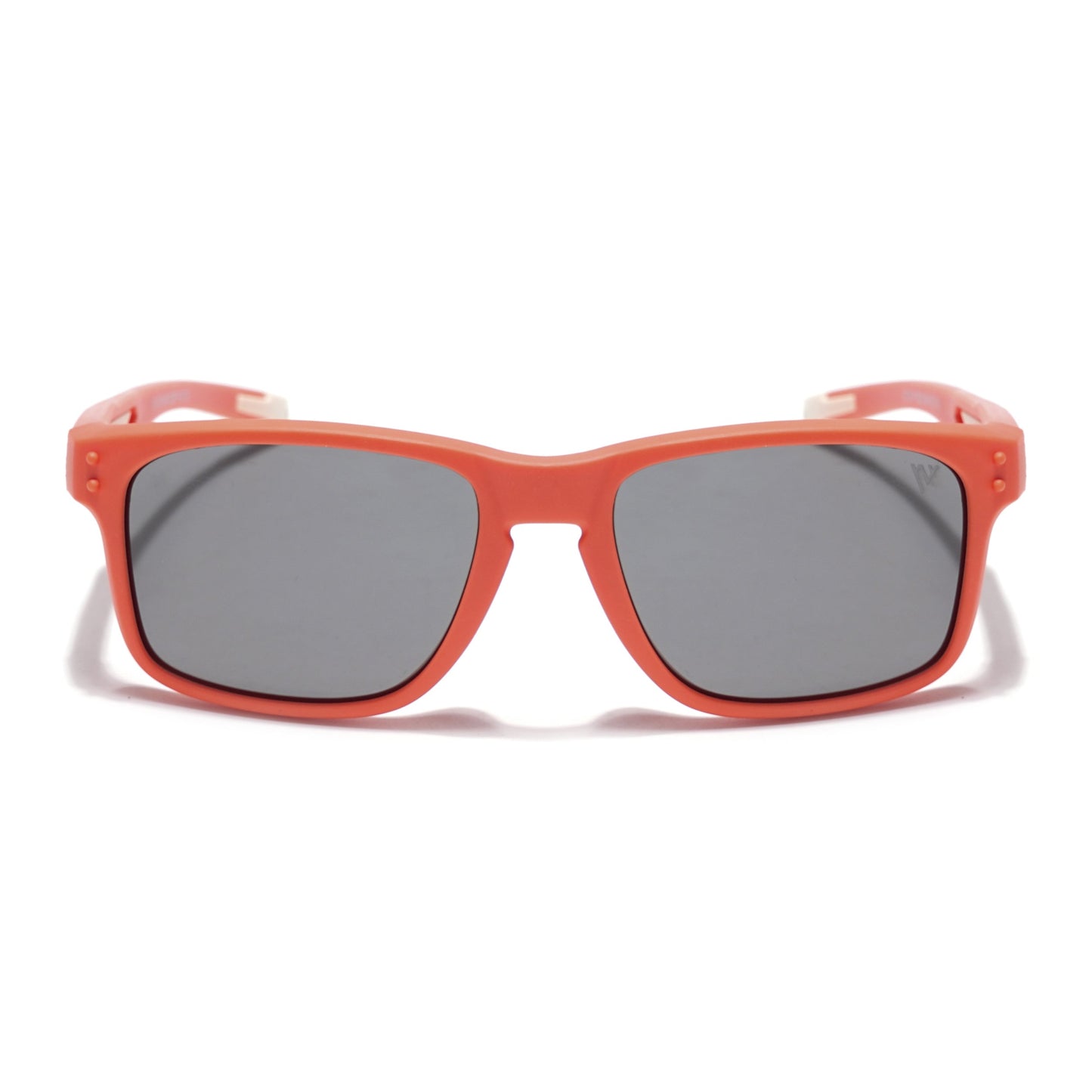 Rectangle Polarized Sunglasses for Kids -6 yrs To 12 yrs (Black Lens | Orange Frame - PMG5925)