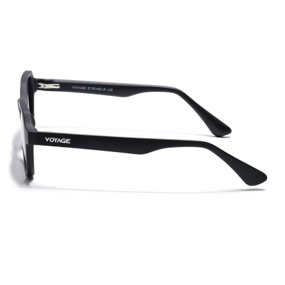 Prizm | Black Hexagonal Polarized Sunglasses | Grey & Clear Lens - PMG7283