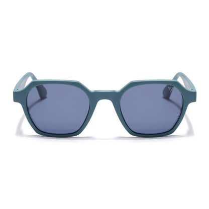 Prizm | Matt Teal Hexagonal Polarized Sunglasses | Grey Lens - PMG7286
