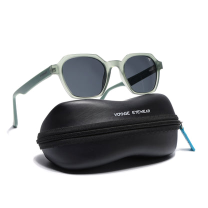 Prizm | Green Hexagonal Polarized Sunglasses | Black Lens - PMG7287