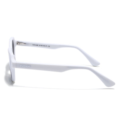 Prizm | White Hexagonal Polarized Sunglasses | Black Lens - PMG7291