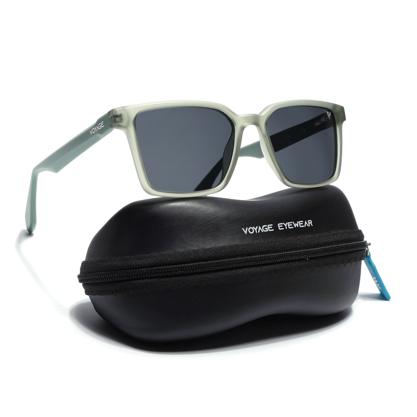 Prizm | Green Square Polarized Sunglasses | Black Lens - PMG7296