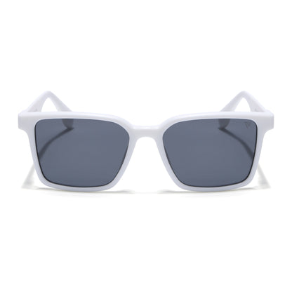 Prizm | White Square Polarized Sunglasses | Black Lens - PMG7300