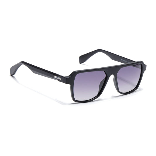 Prizm | Black Wayfarer Polarized Sunglasses | Grey & Clear Lens - PMG7274