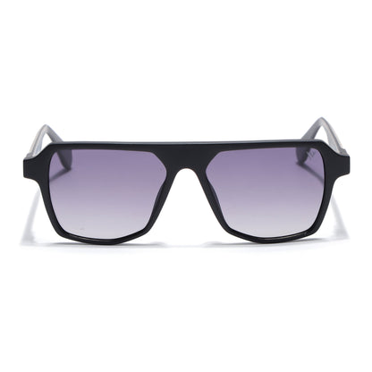 Prizm | Black Wayfarer Polarized Sunglasses | Grey & Clear Lens - PMG7274