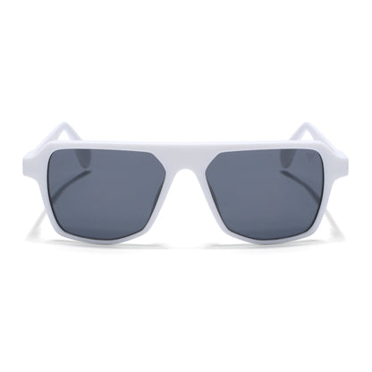 Prizm | White Wayfarer Polarized Sunglasses | Black Lens - PMG7282