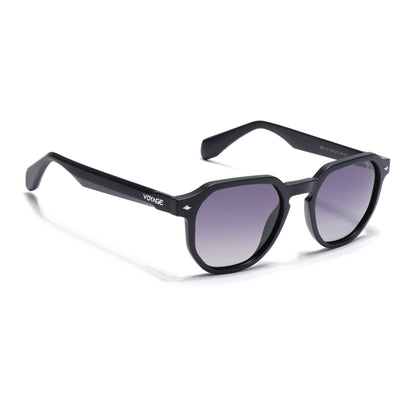 Prizm | Black Hexagonal Polarized Sunglasses | Black & Clear Lens - PMG7264