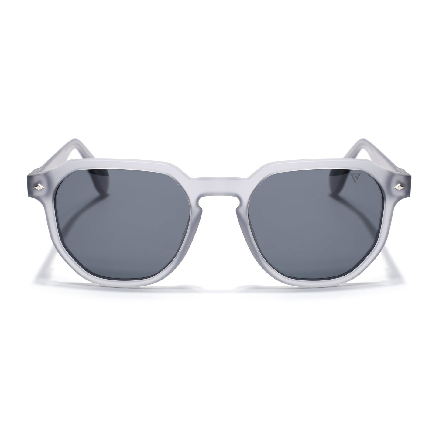 Prizm | Dark Grey Hexagonal Polarized Sunglasses | Black Lens - PMG7265