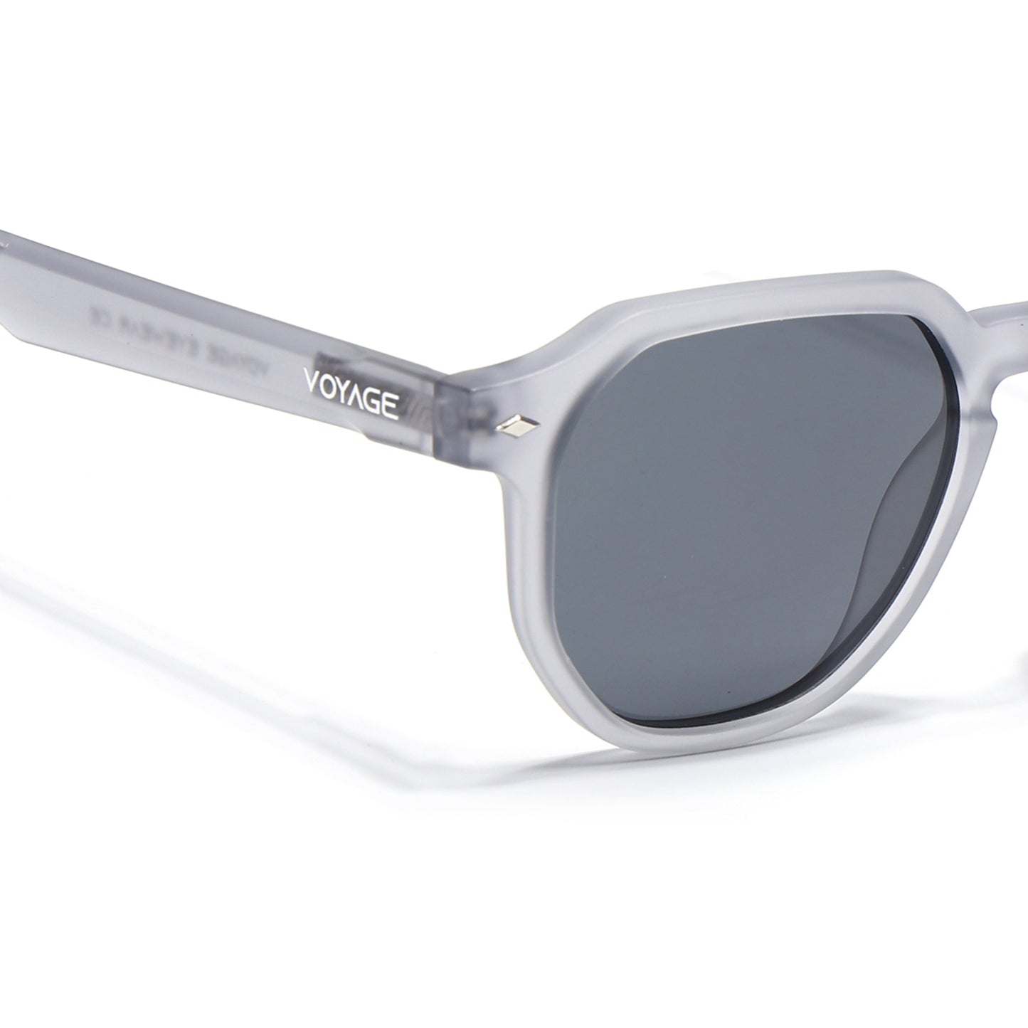 Prizm | Dark Grey Hexagonal Polarized Sunglasses | Black Lens - PMG7265