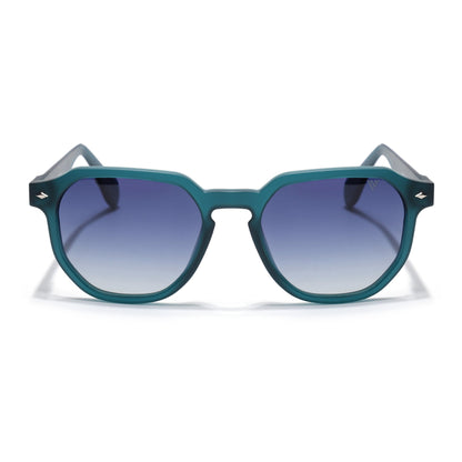 Prizm | Sea Green Hexagonal Polarized Sunglasses | Grey & Clear Lens - PMG7270