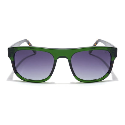 Voyage Select Square Sunglasses (Grey Lens | Green Frame - SLPMG5987)