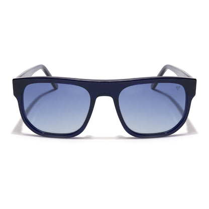 Voyage Select Square Sunglasses (Grey Lens | Shine Blue Frame - SLPMG5988)