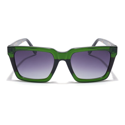 Voyage Select Square Sunglasses (Grey Lens | Green Frame - SLPMG5972)