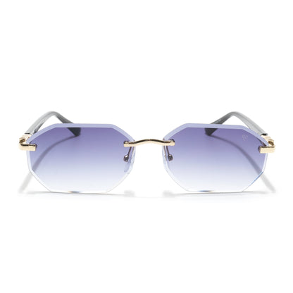 Slayr | Grey & Clear Rimless Sunglasses | MG7047