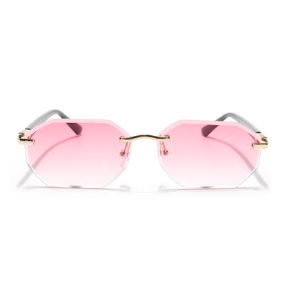 Slayr | Pink Rimless Sunglasses | MG7048
