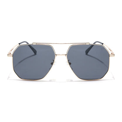 Wayfarer Sunglasses (Black Lens | Golden Frame - PMG6098)