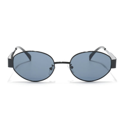 Sierra | Black Oval Sunglasses | Grey Lens - MG7038