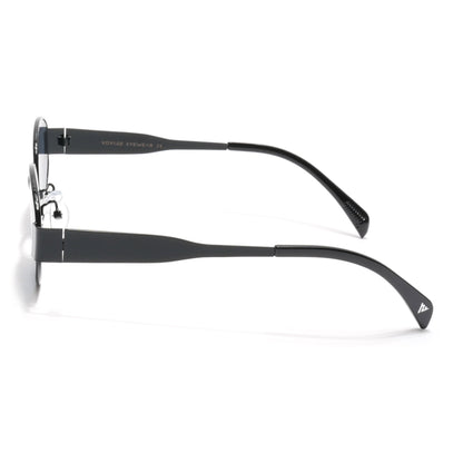 Sierra | Black Oval Sunglasses | Grey Lens - MG7038
